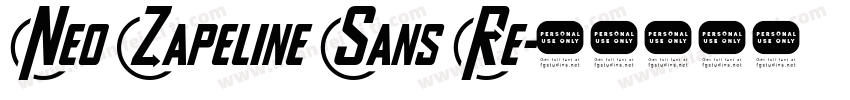 Neo Zapeline Sans Re字体转换